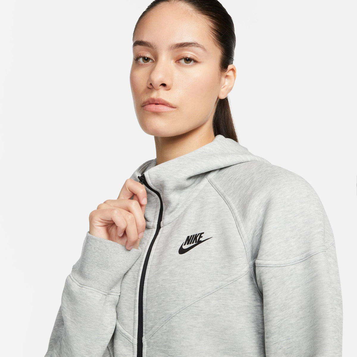 Grey - Nike - Sportswear Tech Fleece Windrunner Womens - 3