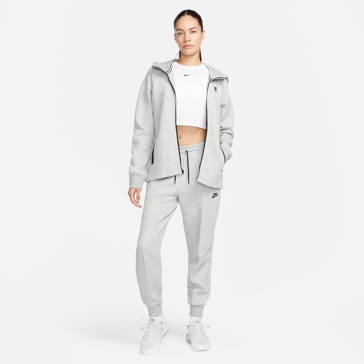Grey - Nike - Sportswear Tech Fleece Windrunner Womens - 8