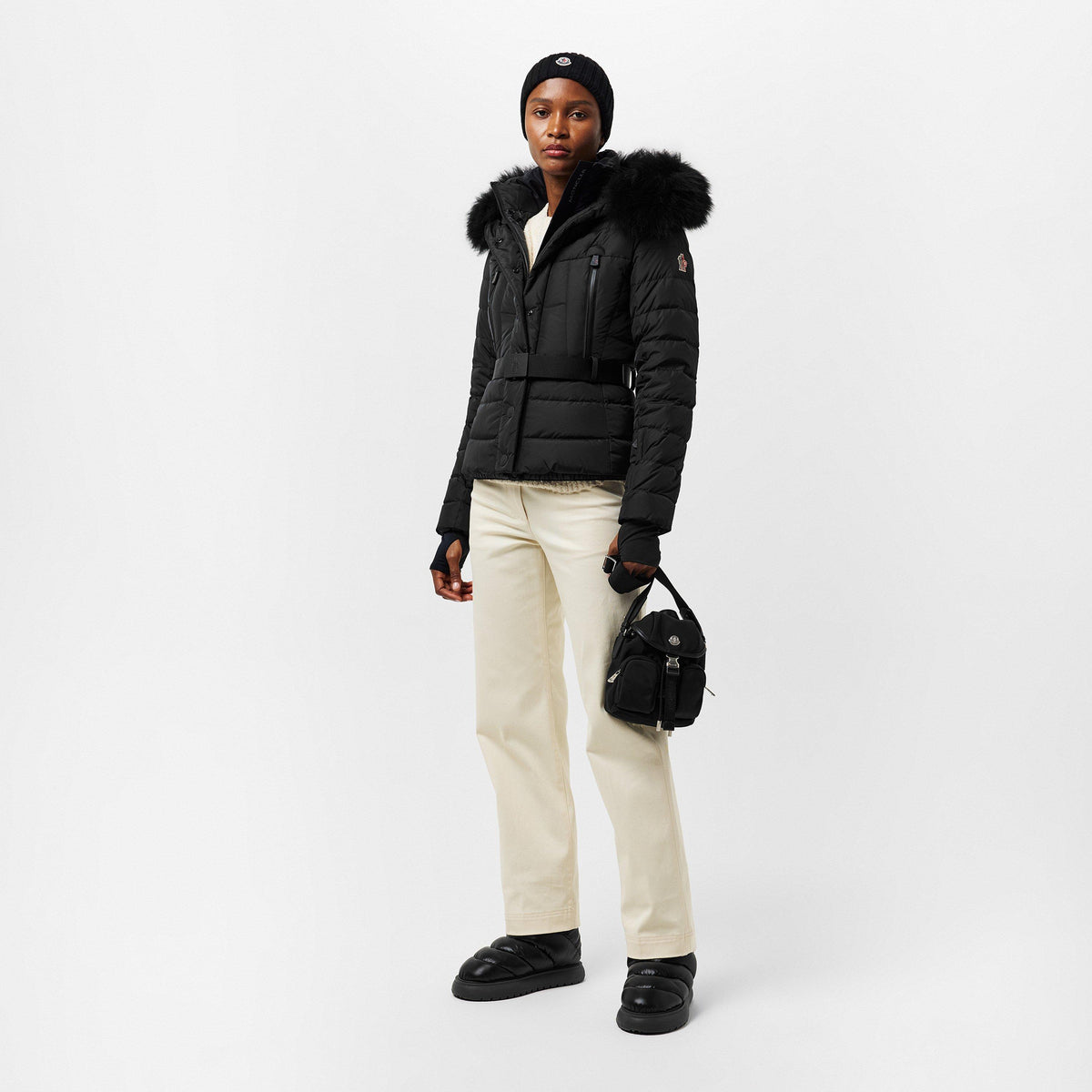 Black 999 - Moncler Grenoble - Women's Beverly Short Puffer Jacket - 6