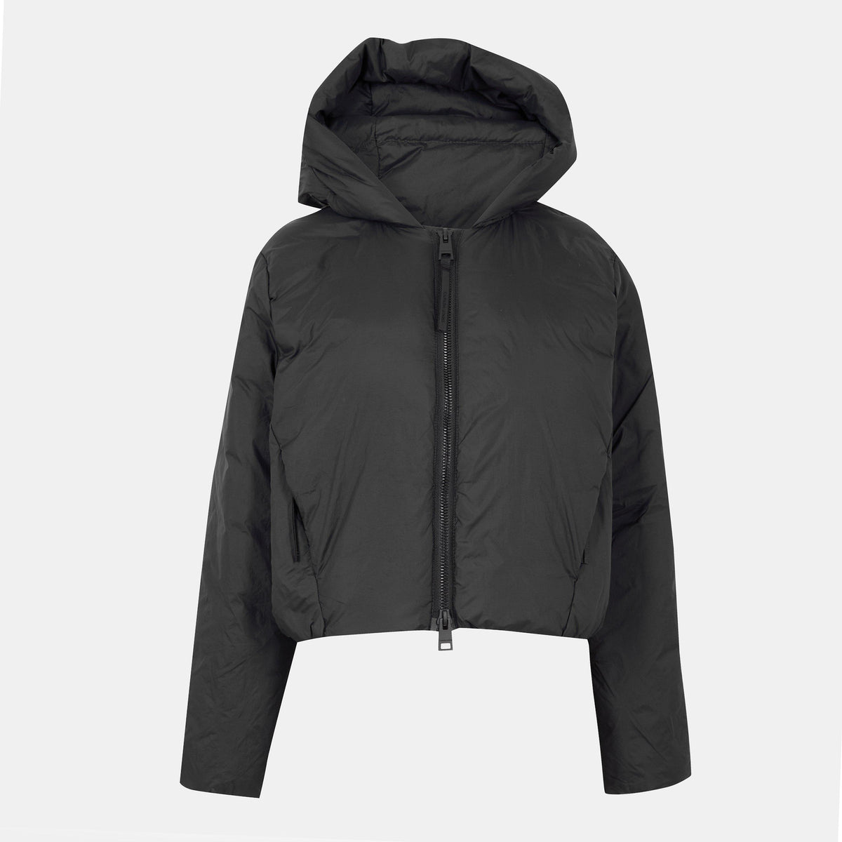 Black Noir - Canada Goose - Women's Elba Insulated Water Resistant Cropped Short Puffer Jacket - 1