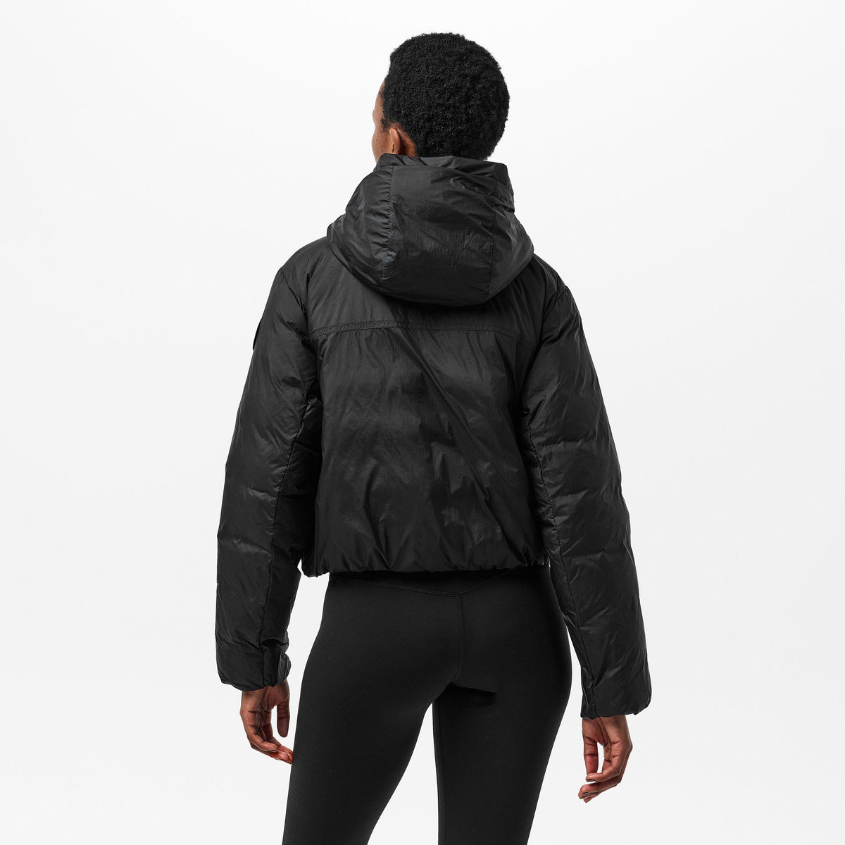 Black Noir - Canada Goose - Women's Elba Insulated Water Resistant Cropped Short Puffer Jacket - 4
