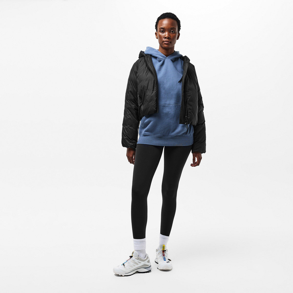 Black Noir - Canada Goose - Women's Elba Insulated Water Resistant Cropped Short Puffer Jacket - 6