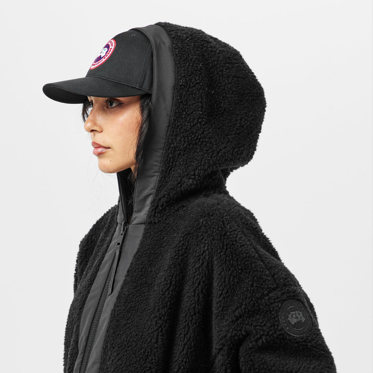 Black/Black - Canada Goose - Women's Insulated Sherpa Jacket - 5