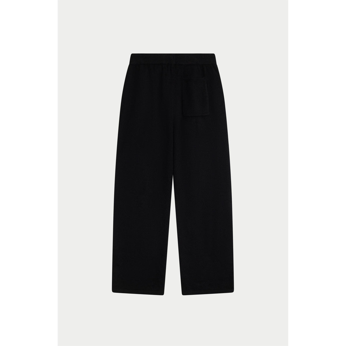 Black - The Couture Club - Women's Fluffy Wool Chunky Knit Trousers - 2