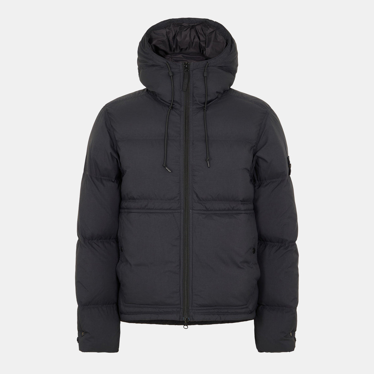 Nero V0029 - Stone Island - Men's Quilted Medium Puffer Jacket - 1