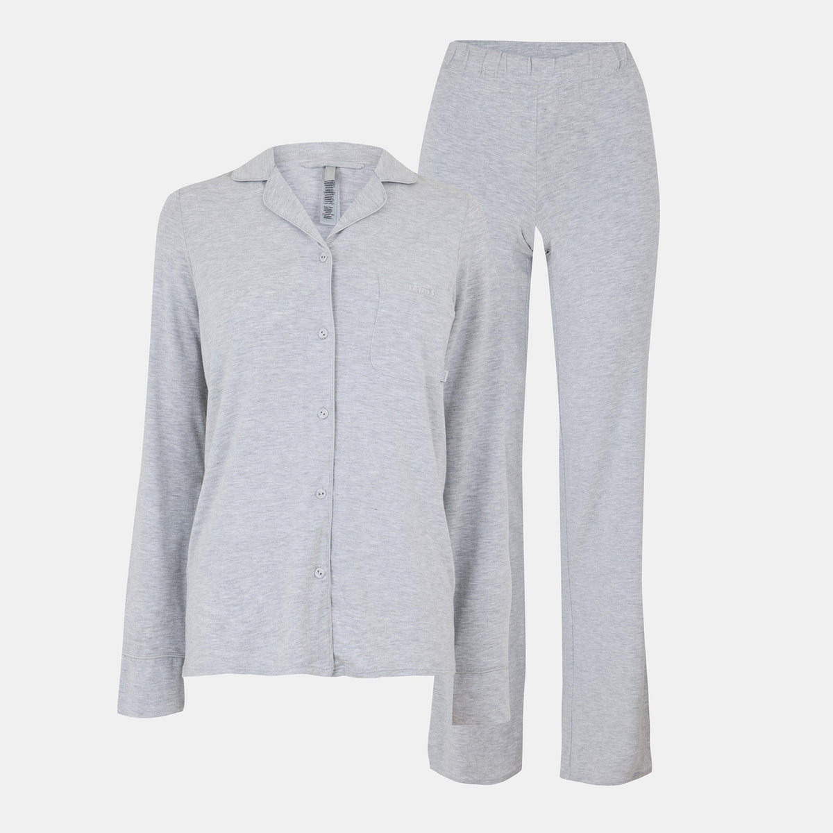 L Heather Grey - SKIMS - Womens Soft Lounge Sleep Set - 1