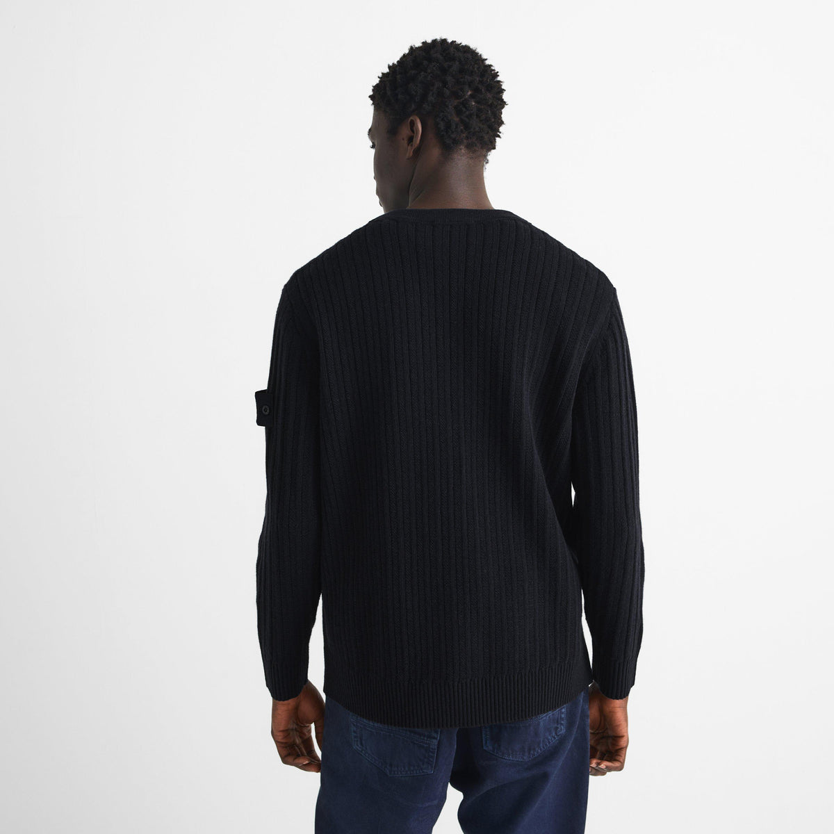 Navy V0020 - Stone Island - Stone GH Rib Crew Sn64 - 4