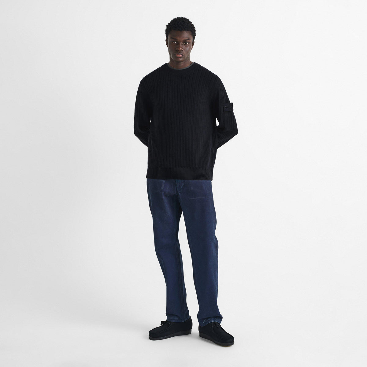 Navy V0020 - Stone Island - Stone GH Rib Crew Sn64 - 6