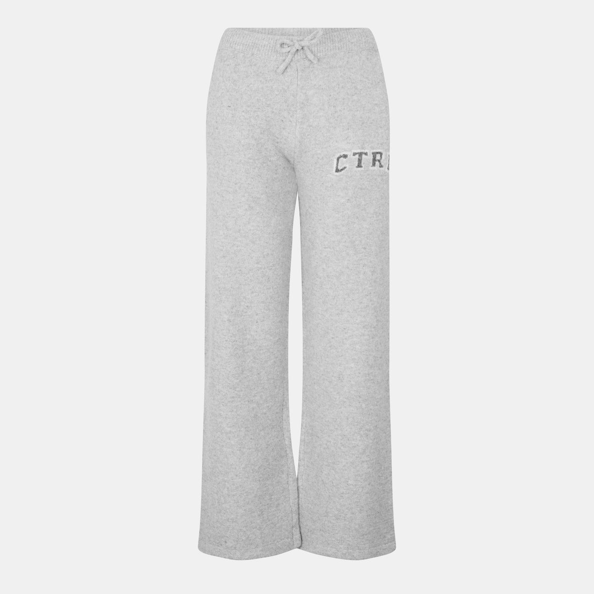 Grey - The Couture Club - Women's CTRE Jog Knitted Trousers - 1