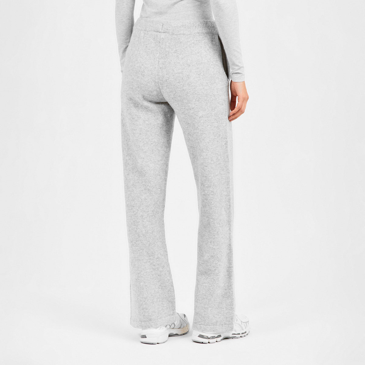 Grey - The Couture Club - Women's CTRE Jog Knitted Trousers - 4