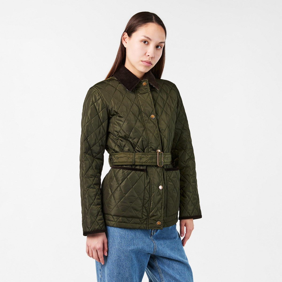 Shale - Burberry - Women's Chiltern Diamond Quilted Jacket - 3
