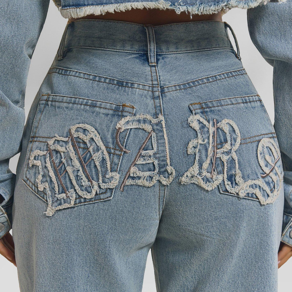 Lght Wash - Mars The Label - Women's Kali Wide Leg Jeans - 4