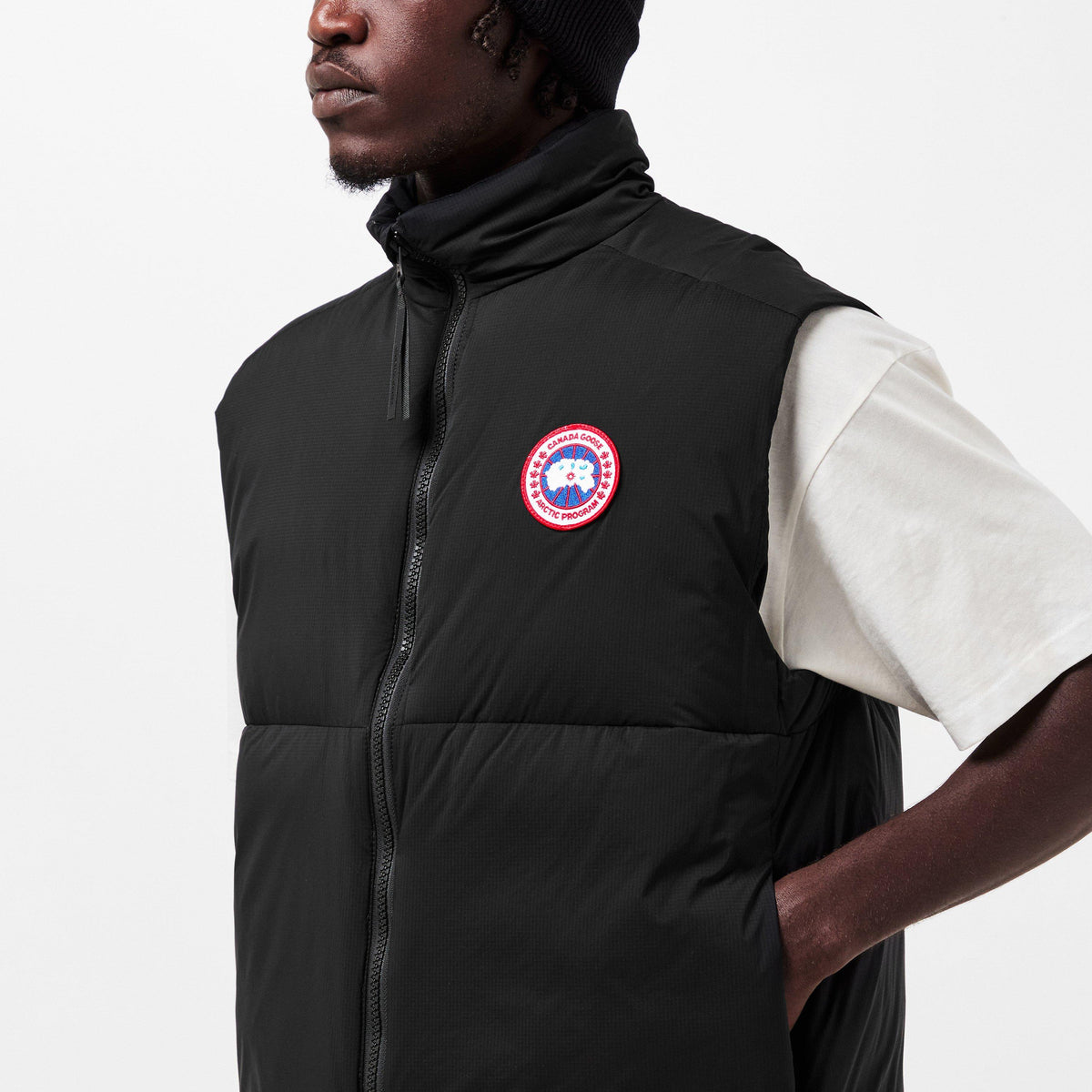 Black 9061 - Canada Goose - Men's Lodge Lightweight Water Resistant Sleeveless Gilet - 5