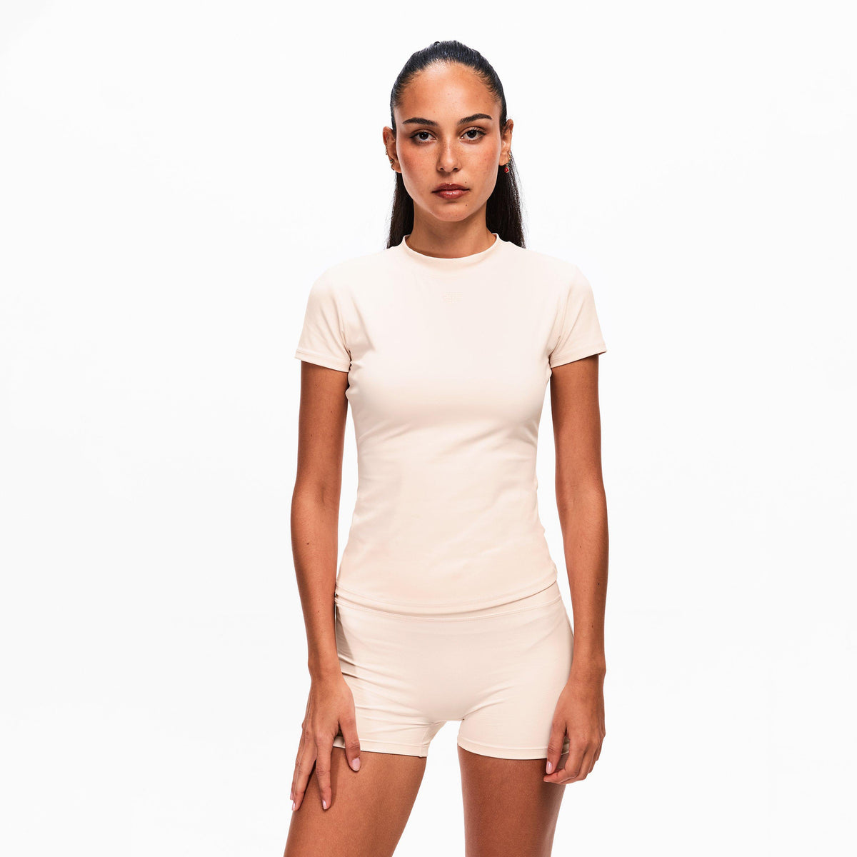Pink - The Couture Club - Womens Sculpting Stretch Emblem Baby T-Shirt - 3
