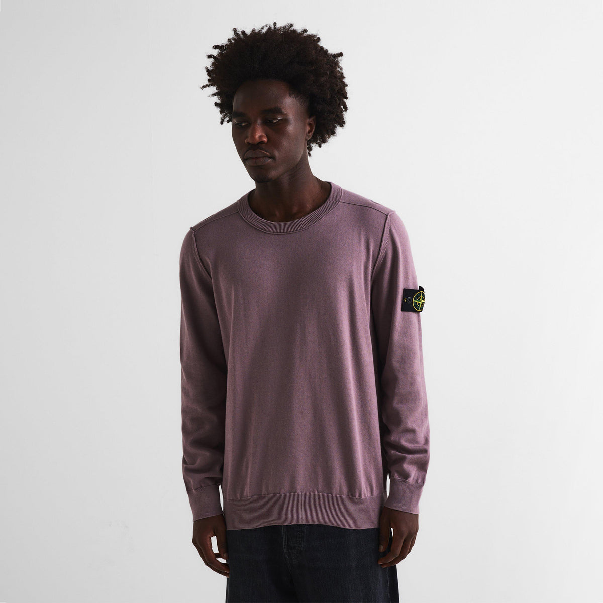 Purple Gr V008F - Stone Island - Men's Crew Neck Jumper - 3