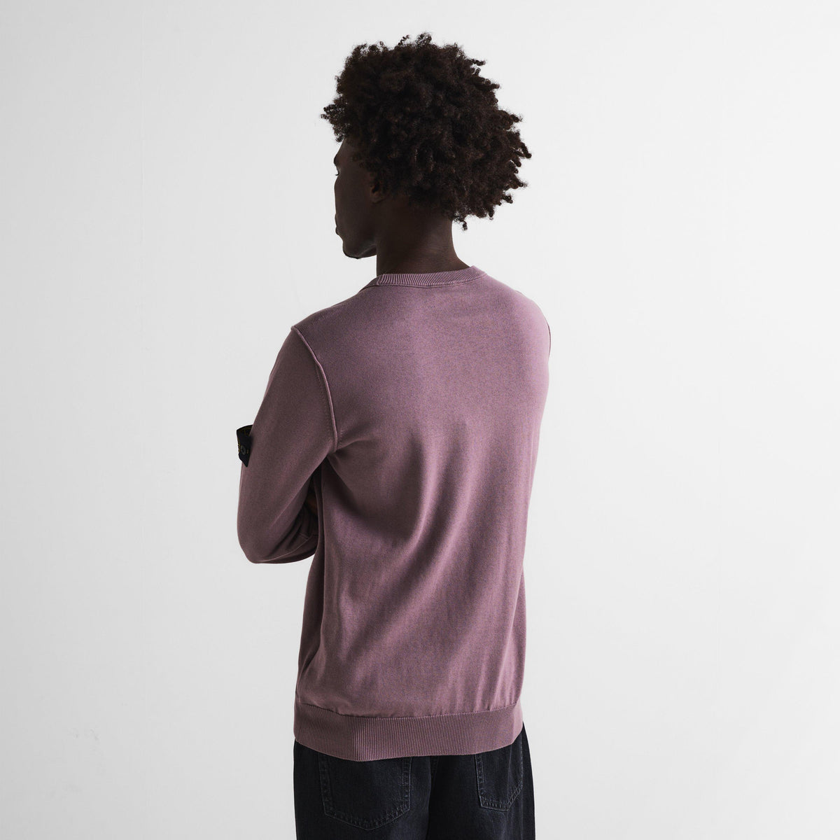 Purple Gr V008F - Stone Island - Men's Crew Neck Jumper - 4