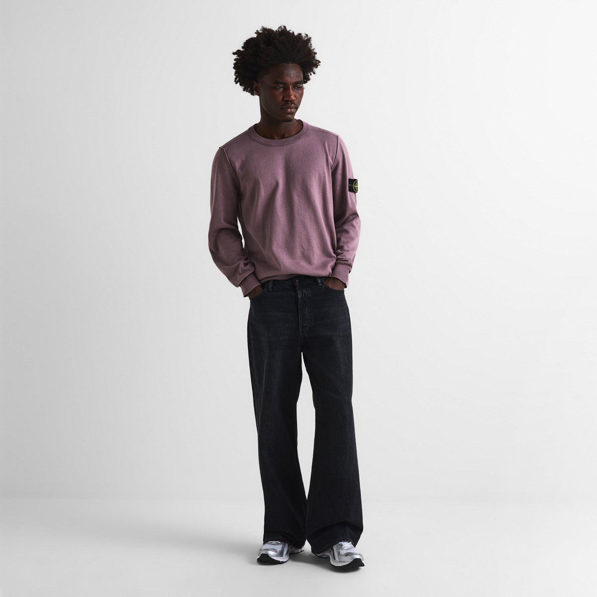 Purple Gr V008F - Stone Island - Men's Crew Neck Jumper - 6