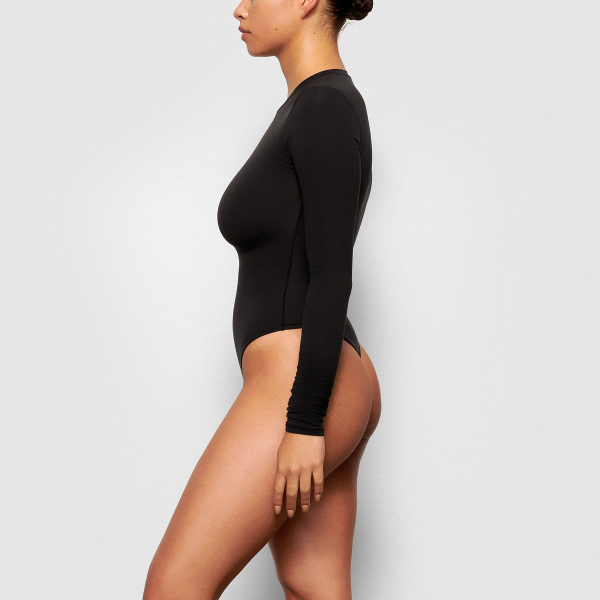 Onyx - SKIMS - Women's Fits Everybody Long Sleeve Bodysuit - 4