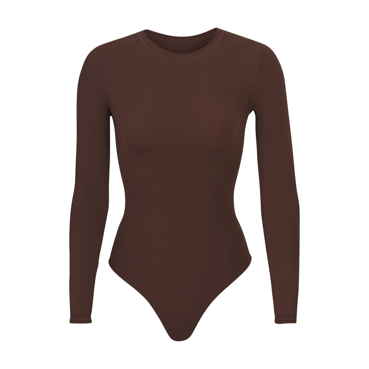 Cocoa - SKIMS - Women's Fits Everybody Long Sleeve Bodysuit - 1