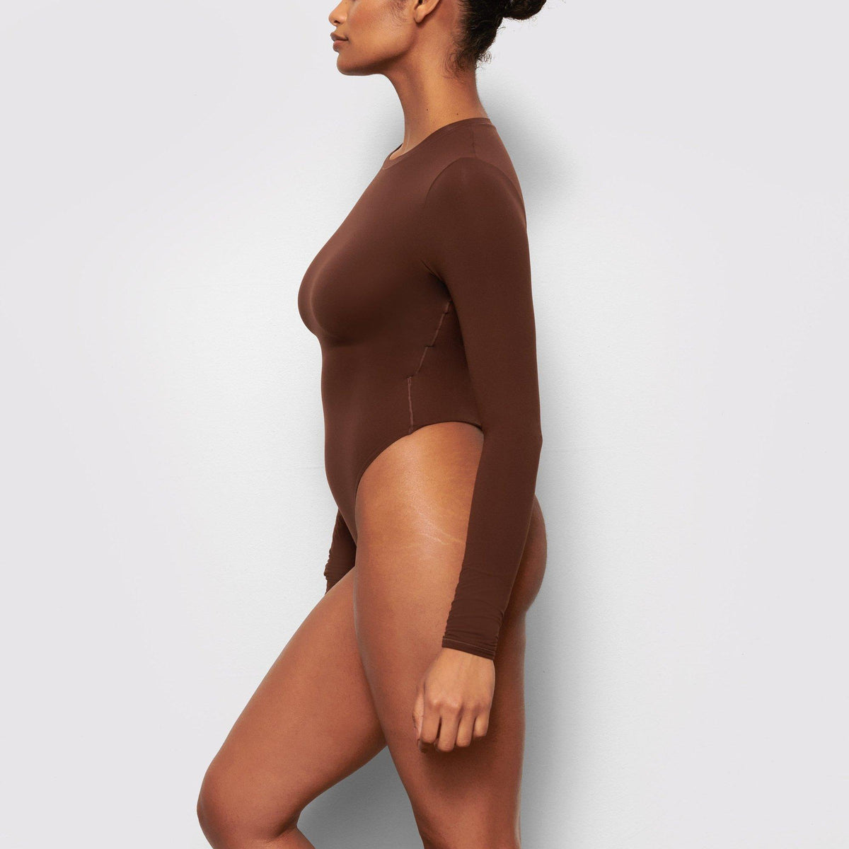 Cocoa - SKIMS - Women's Fits Everybody Long Sleeve Bodysuit - 4