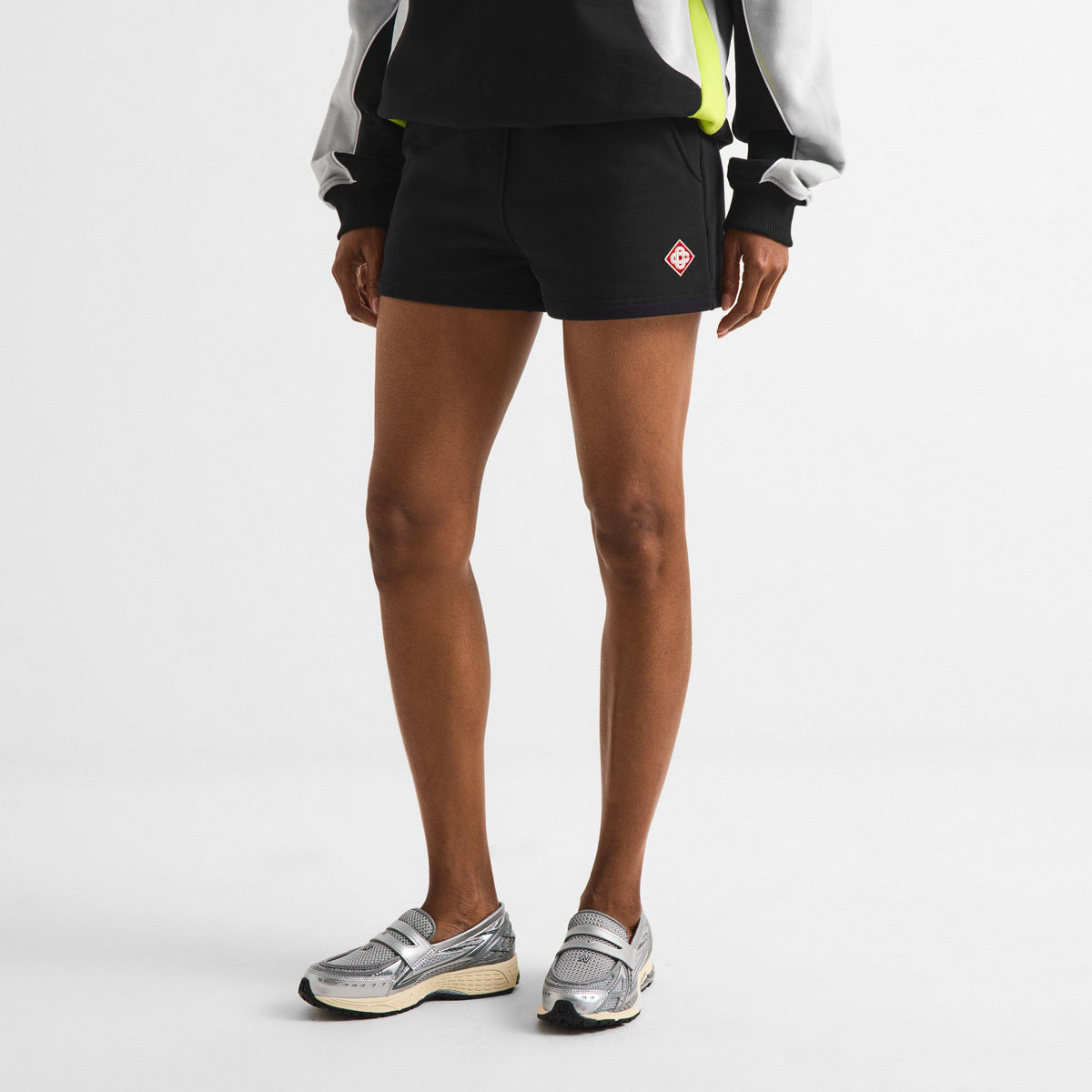 Black - Casablanca - Women's Logo Woven Tracksuit Shorts - 3