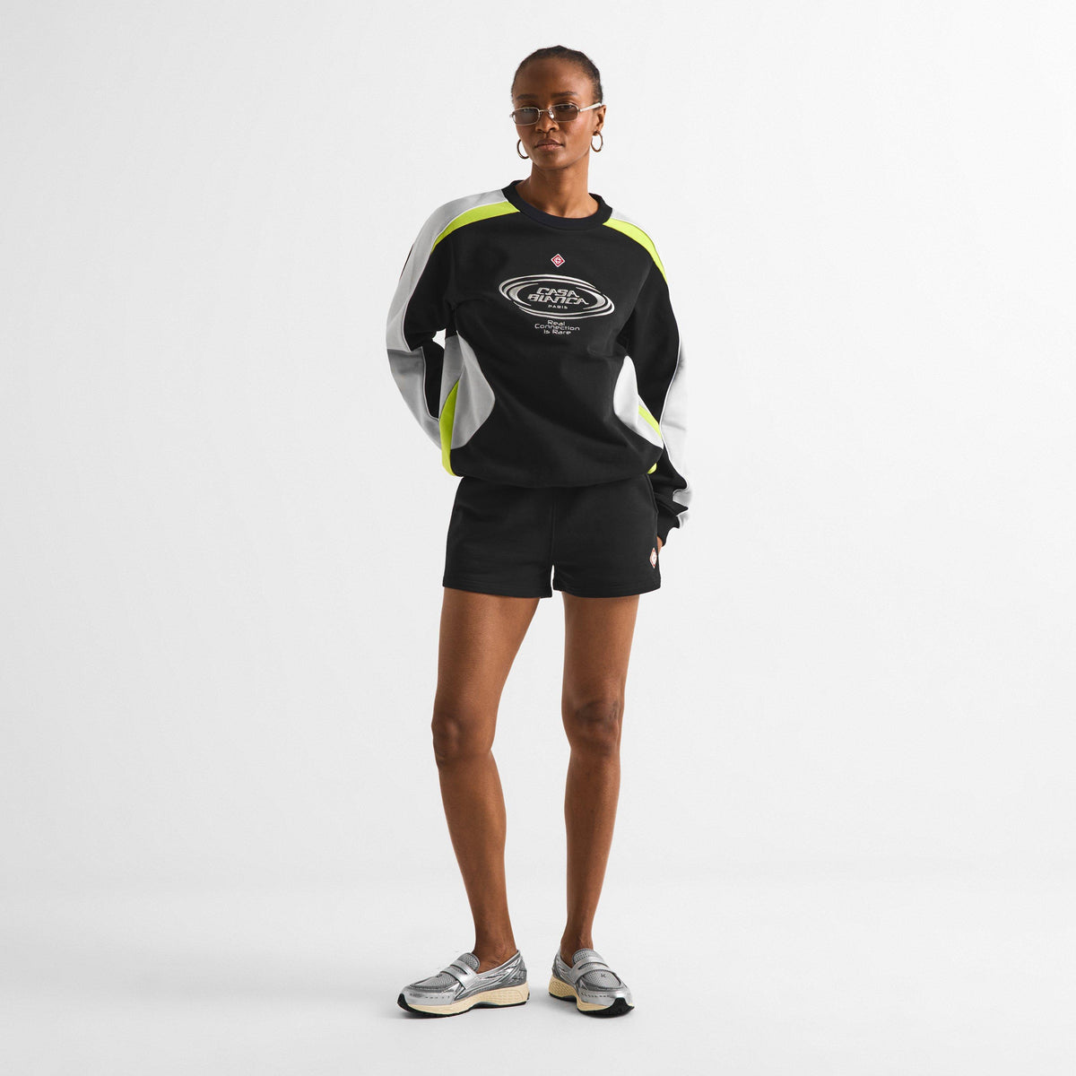 Black - Casablanca - Women's Logo Woven Tracksuit Shorts - 6
