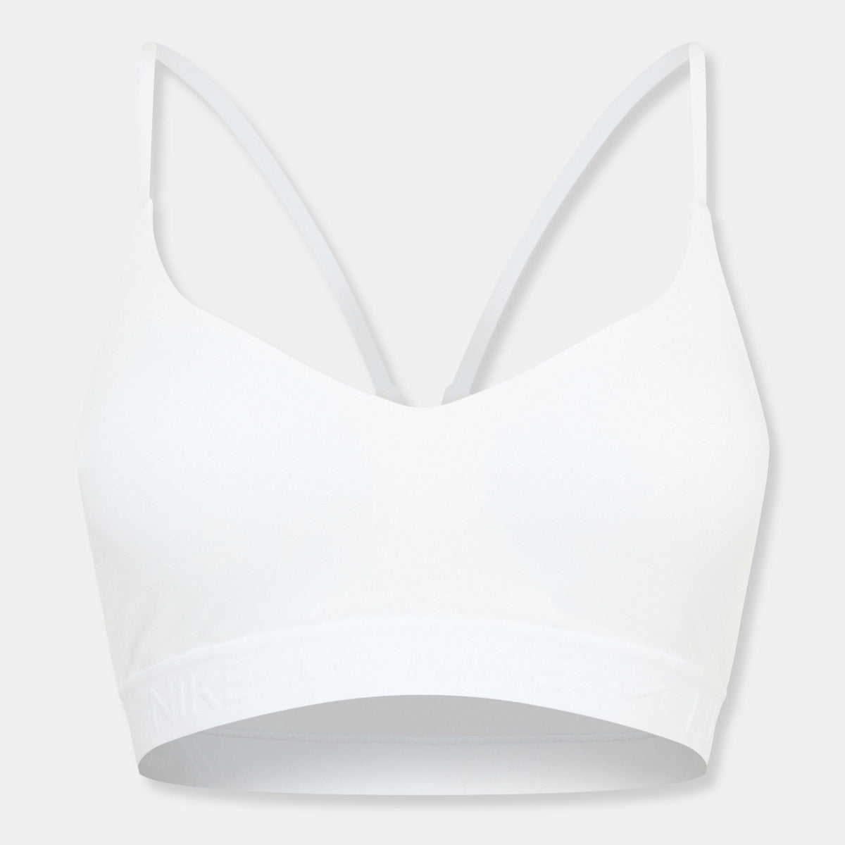 White - Nike - Indy Light Support Women's Padded Sports Bra - 1