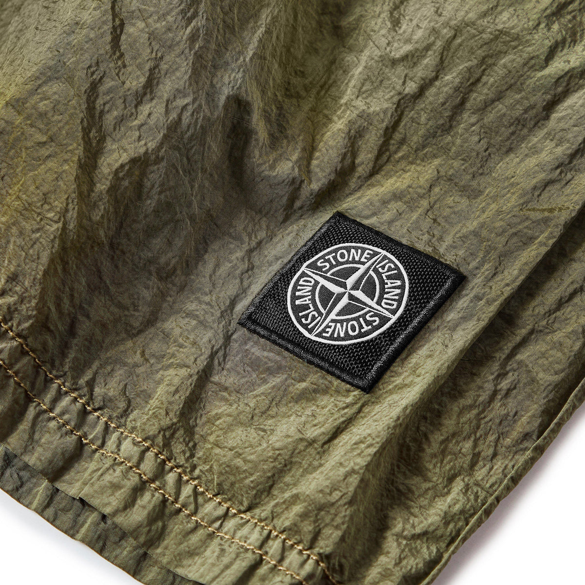 Mil Green V005G - Stone Island - Men's Iridescent Nylon Swim Trunks - 3