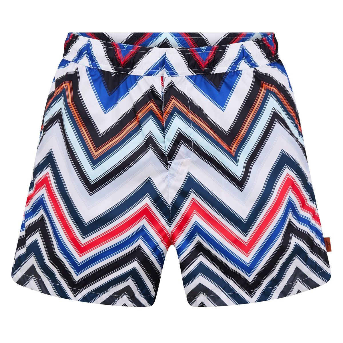 NVY WHT RED - Missoni - Zigzag Swim Shorts - 1