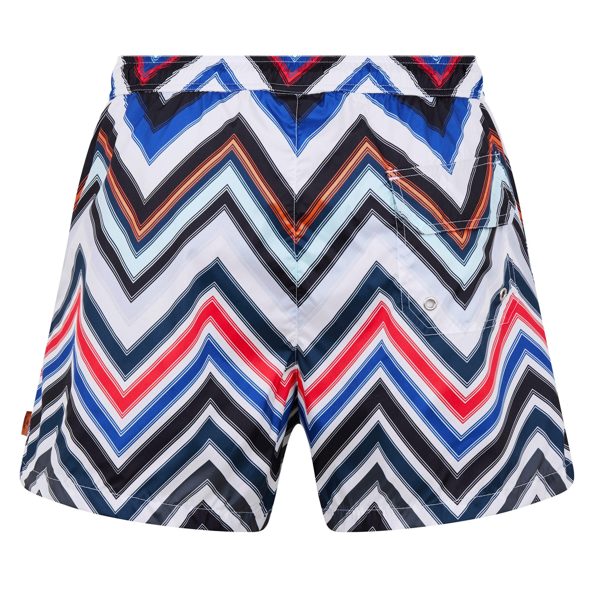 NVY WHT RED - Missoni - Zigzag Swim Shorts - 2