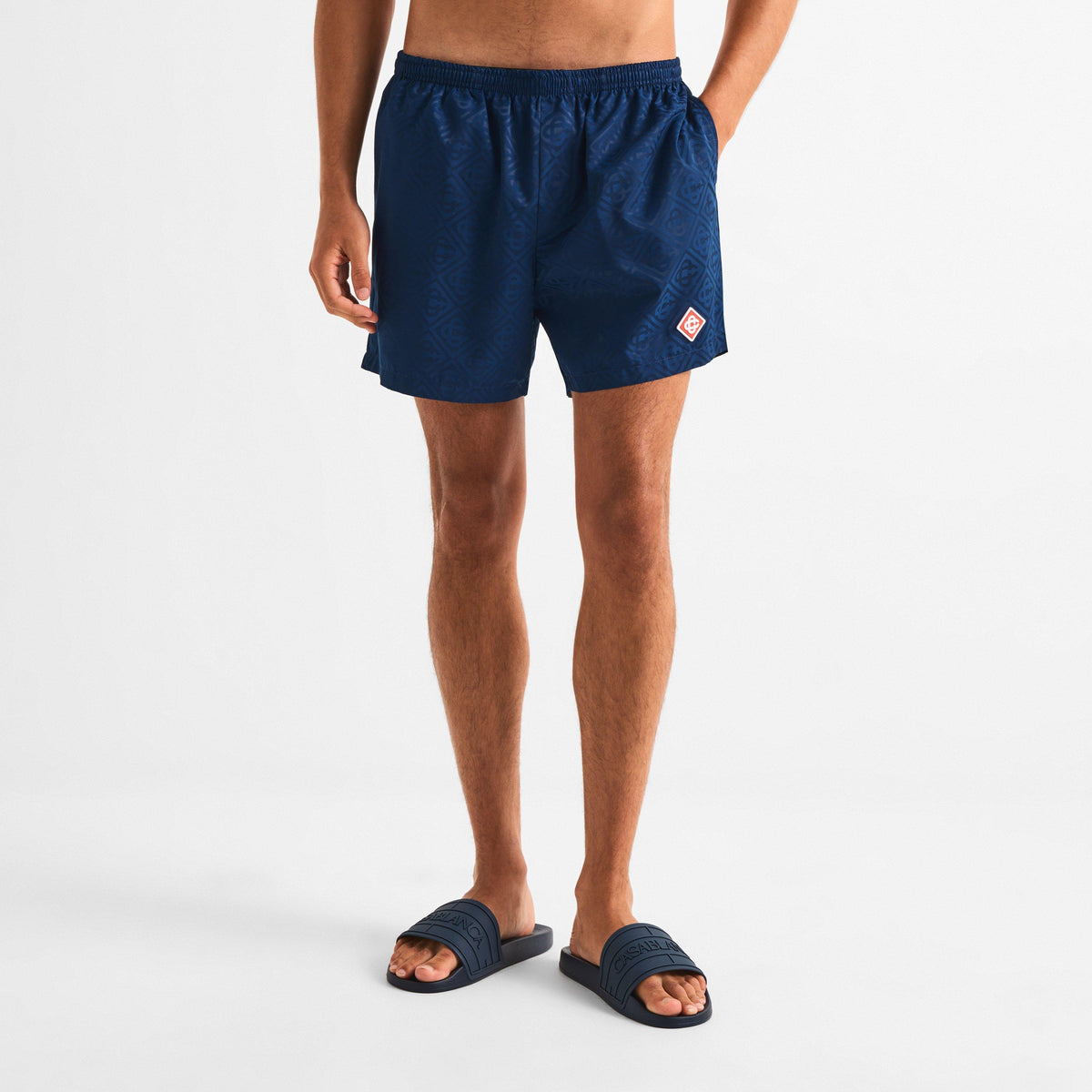 Navy - Casablanca - Men's Swim Shorts - 3