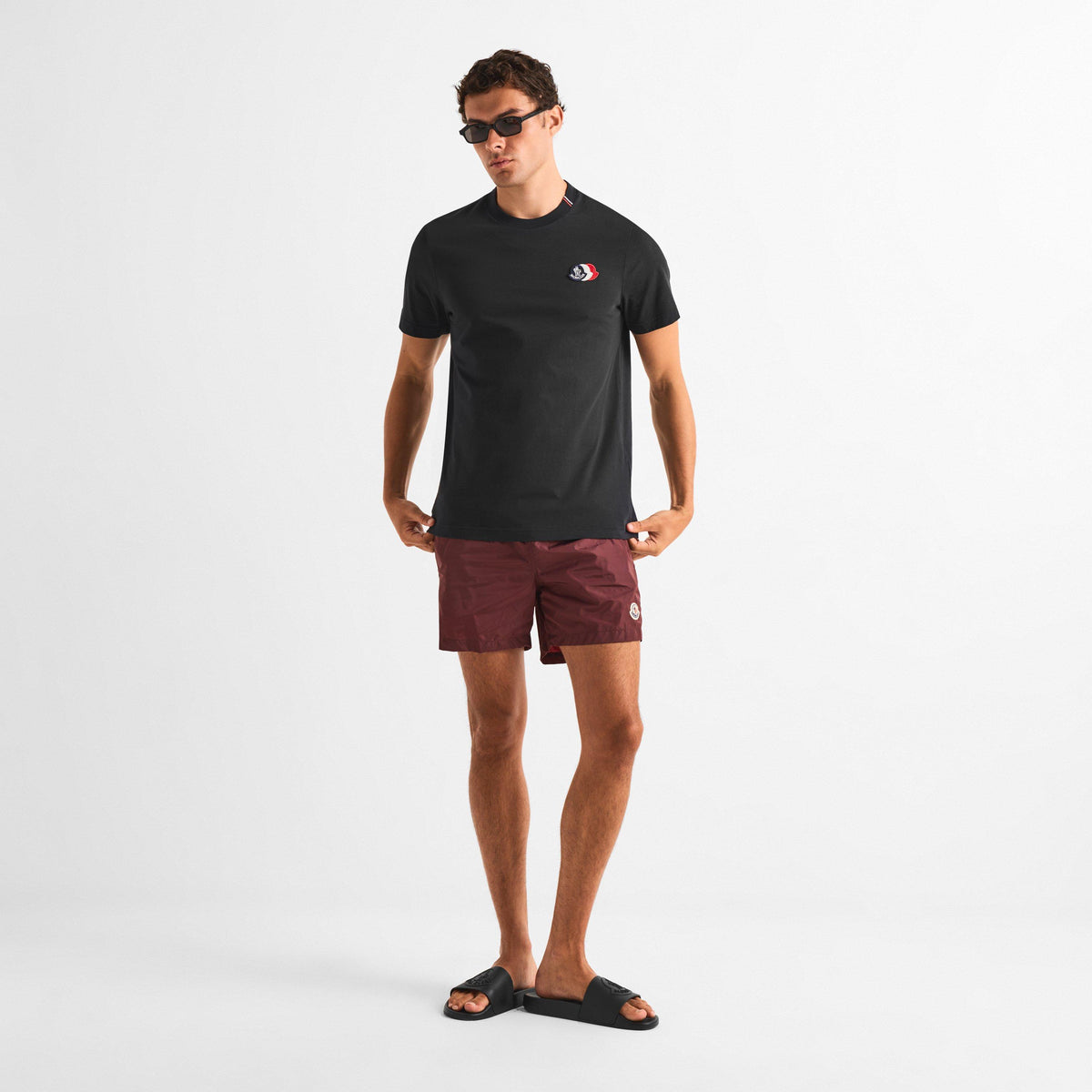 Red 464 - Moncler - Men's Logo Swim Shorts - 6