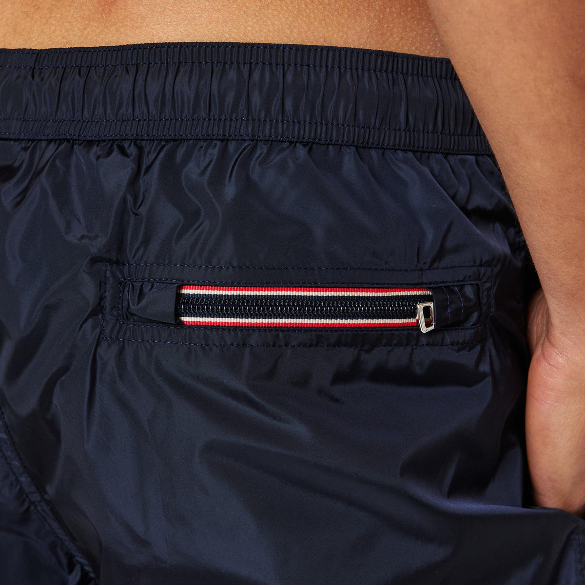 Navy 743 - Moncler - Men's Logo Swim Shorts - 5