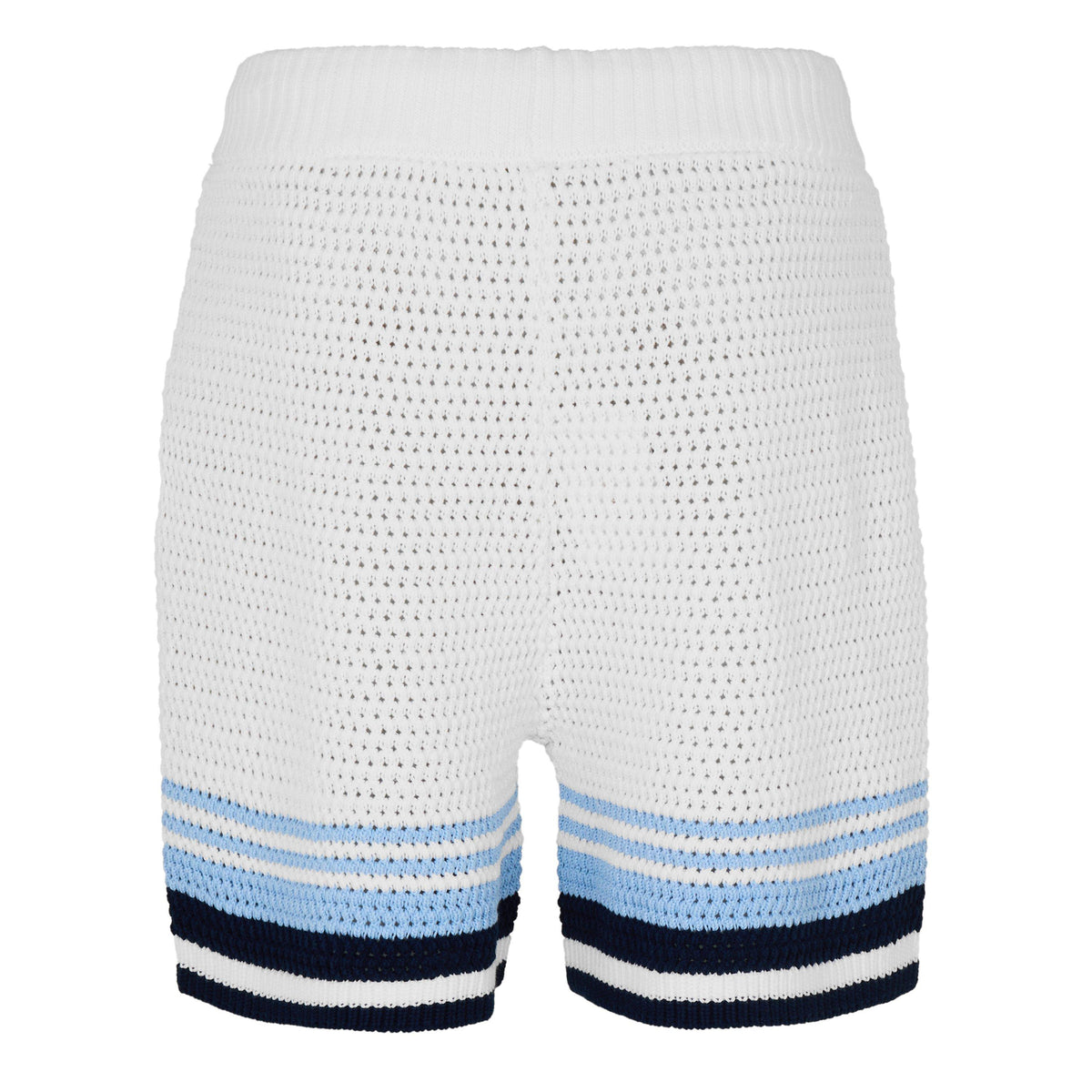 White/Blue - Casablanca - Men's Crochet Woven Tracksuit Shorts - 2