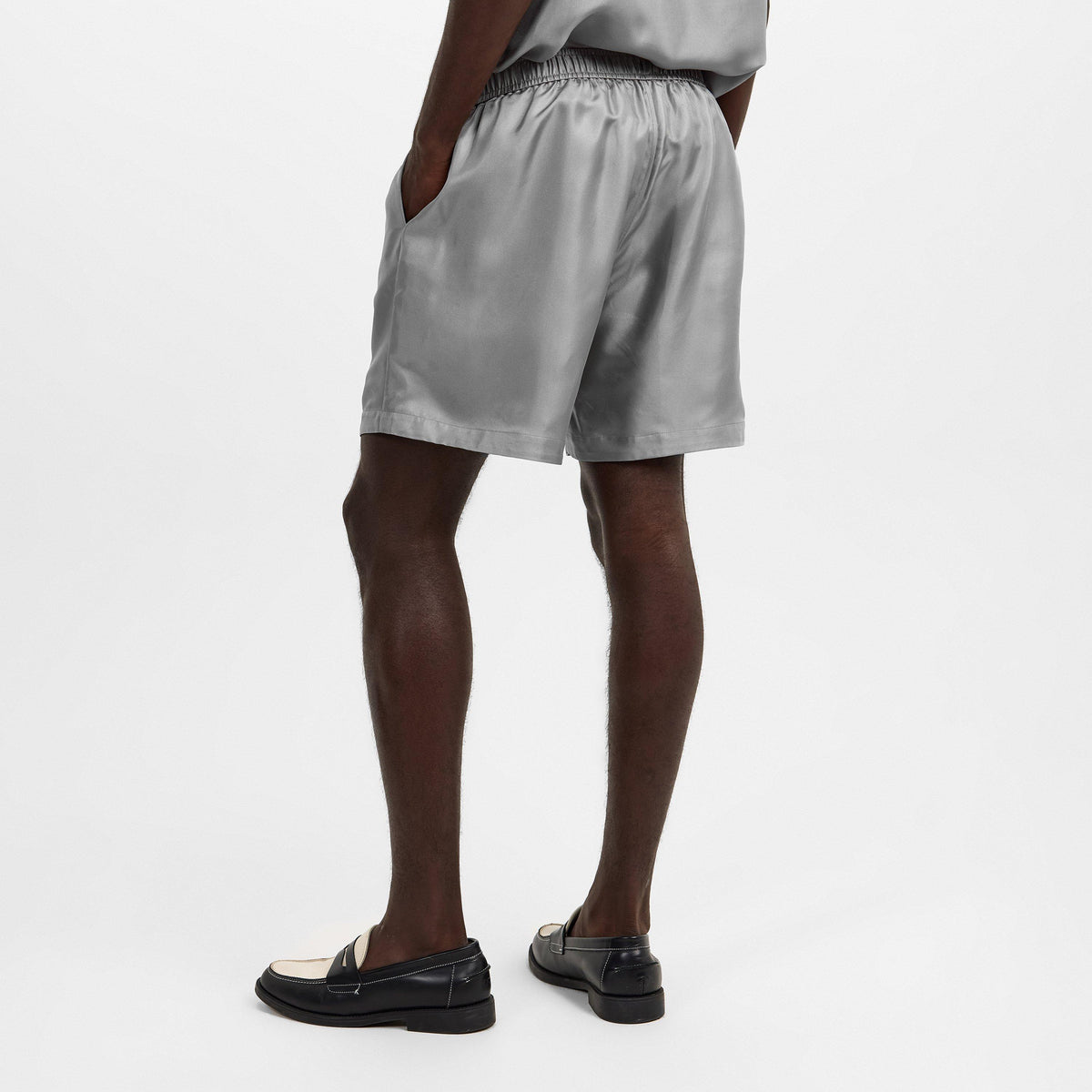 Grey - Amiri - Men's Art Dstrt Woven Tracksuit Shorts - 4
