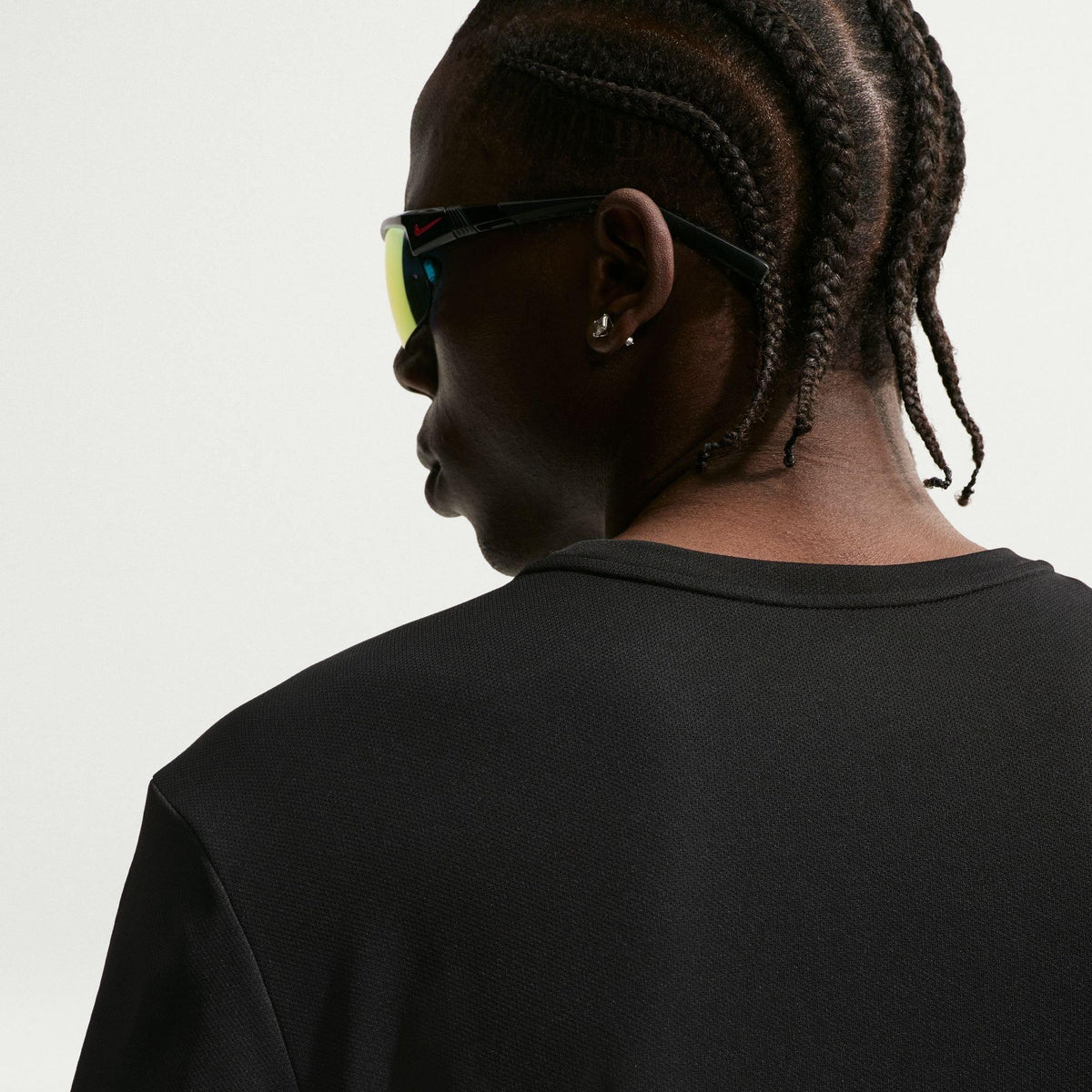 Black - Nike - DriFit Miler Running Top Mens - 4