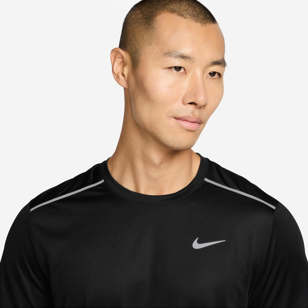 Black - Nike - DriFit Miler Running Top Mens - 6