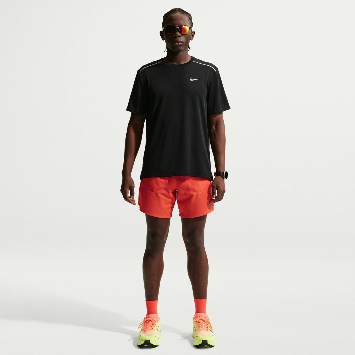 Black - Nike - DriFit Miler Running Top Mens - 7