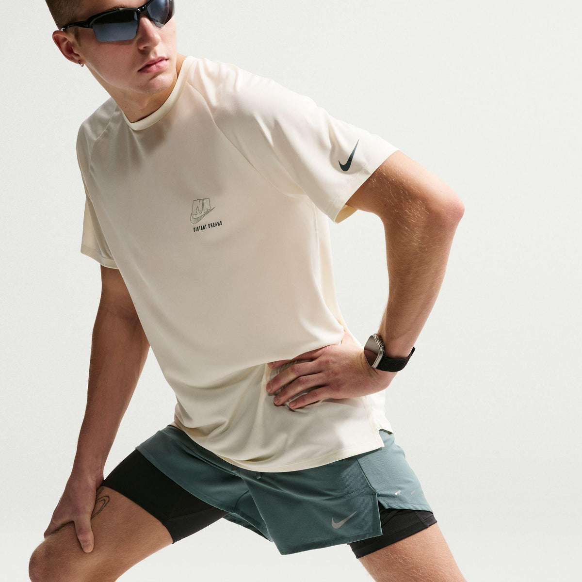 Mineral Slate - Nike - Stride 5in Performance Shorts Mens - 9
