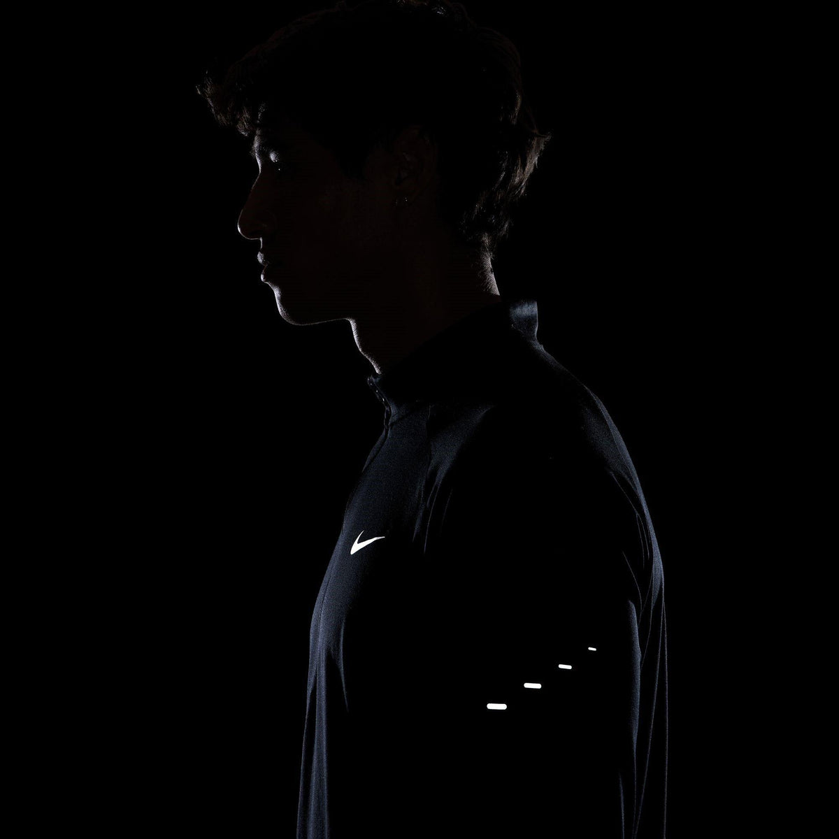 Black - Nike - Stride Half Zip Top Mens - 10