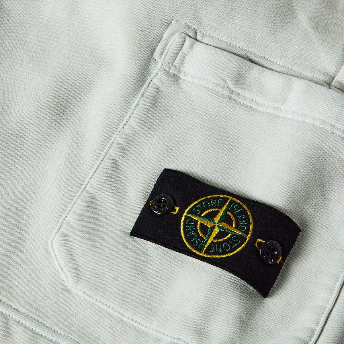 Sky Blue V0041 - Stone Island - Men's Fleece Jogger Shorts - 5