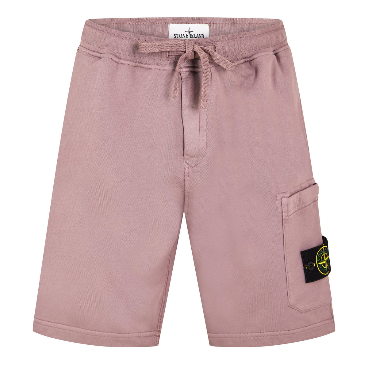Purple Gr V008F - Stone Island - Men's Fleece Jogger Shorts - 1