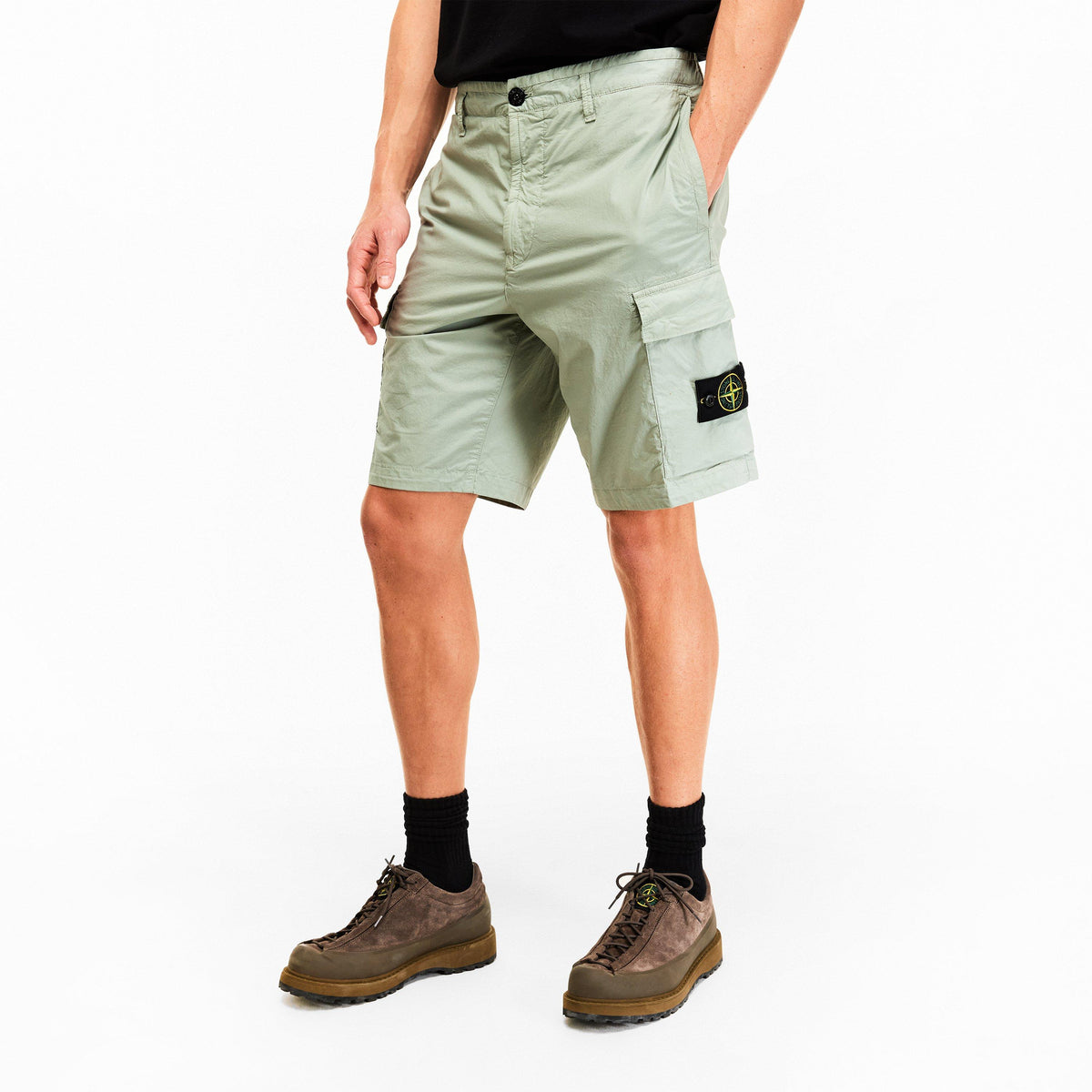 Sage V0055 - Stone Island - Men's Cargo Shorts - 3