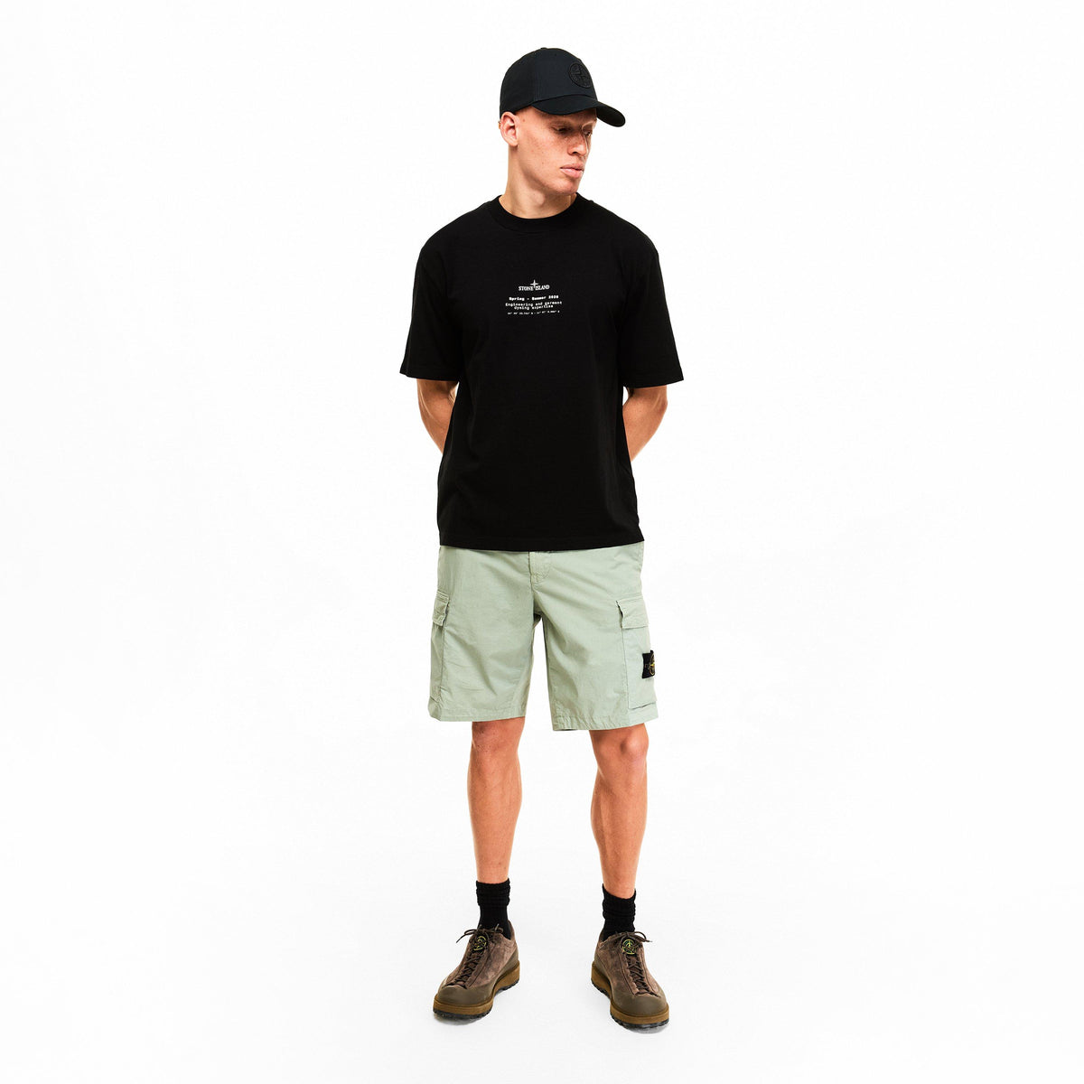 Sage V0055 - Stone Island - Men's Cargo Shorts - 6
