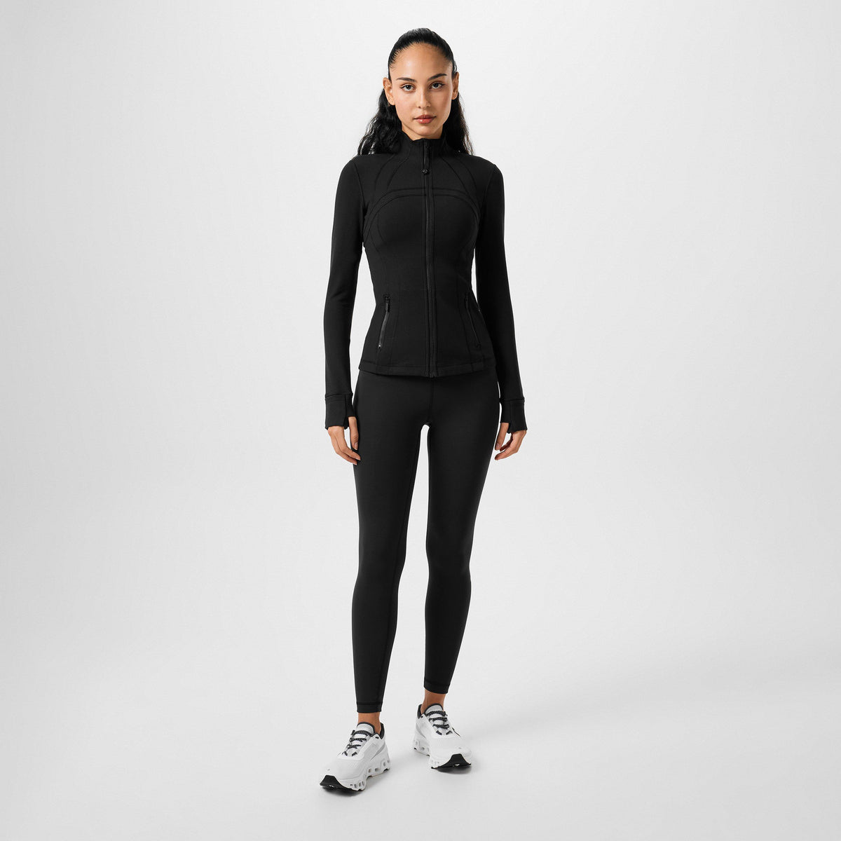 Black - Lululemon - Women'S Logo Nylon Luon Define Jacket - 6