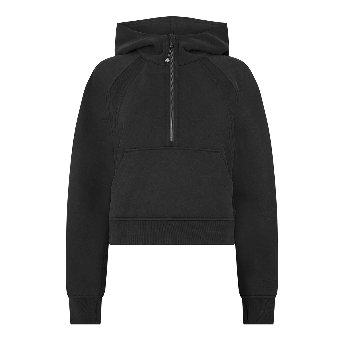 Black - Lululemon - Women'S Logo Cotton Oversized Zipped Hoodie - 1
