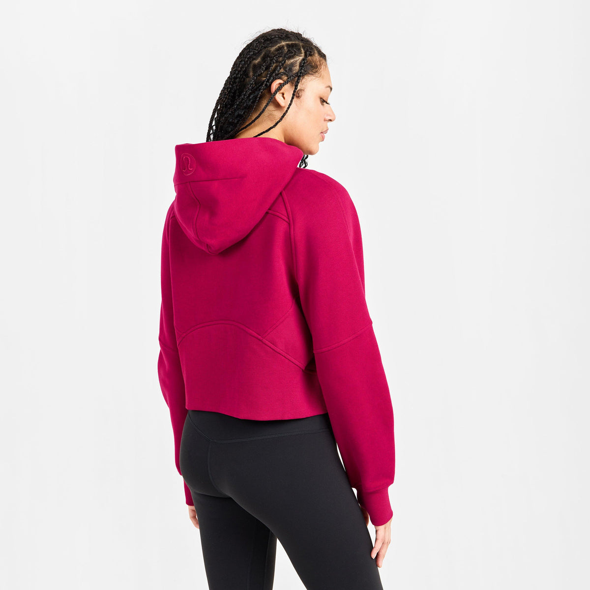 Berry Rumble - Lululemon - Women'S Logo Cotton Oversized Zipped Hoodie - 4