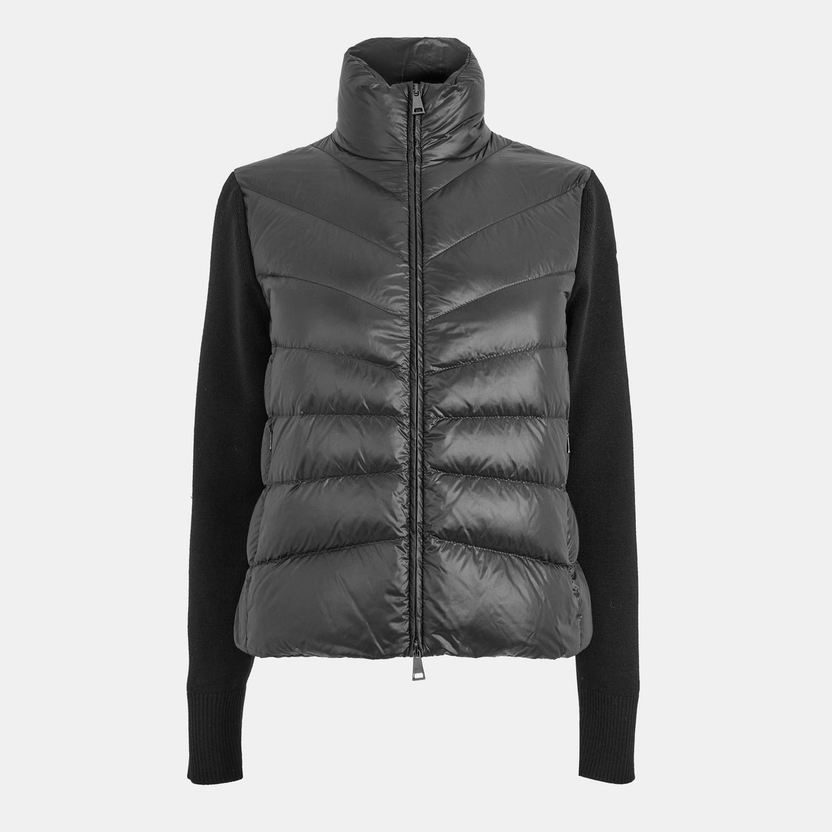 Black 999 - Moncler - Padded Wool Cardigan - 1