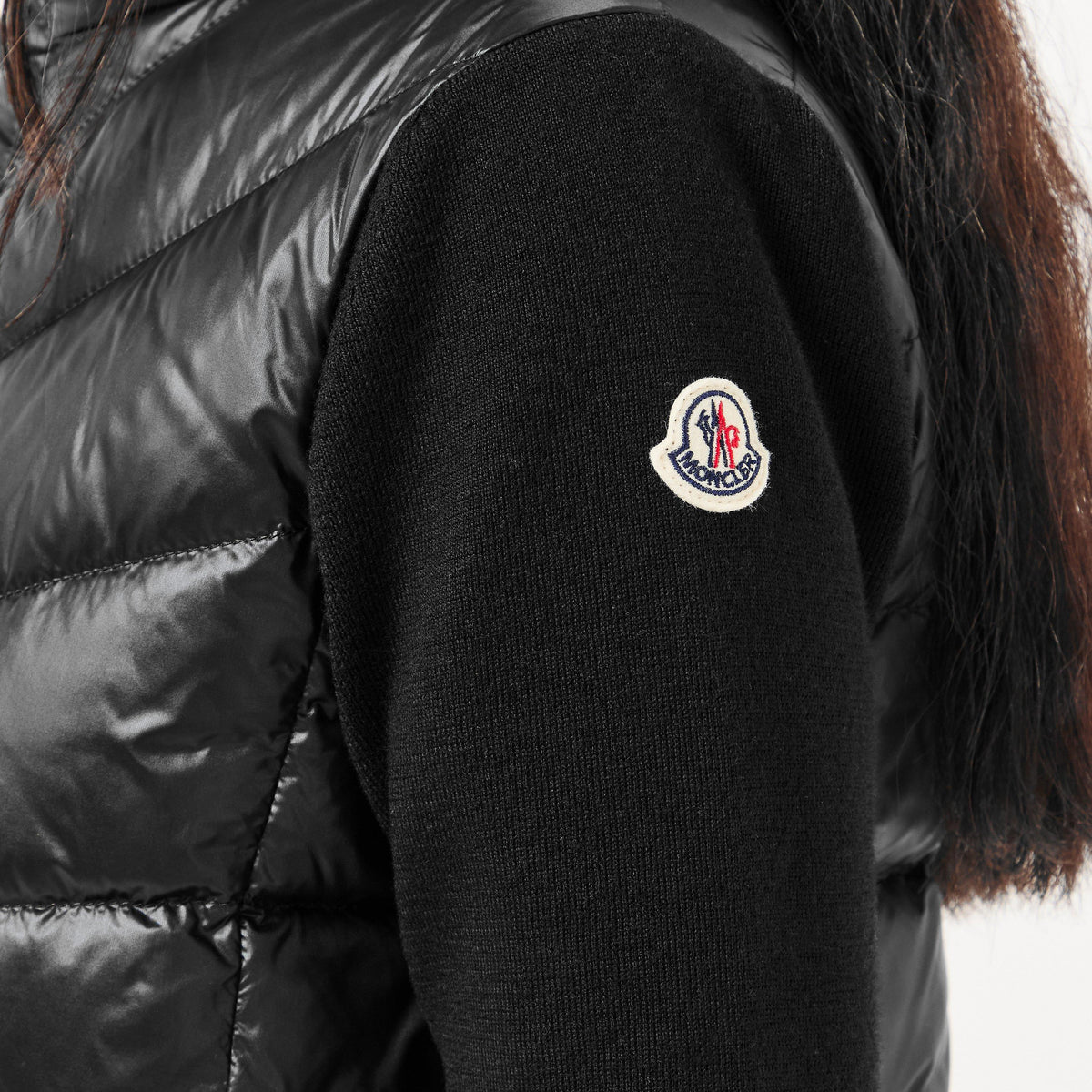 Black 999 - Moncler - Padded Wool Cardigan - 5