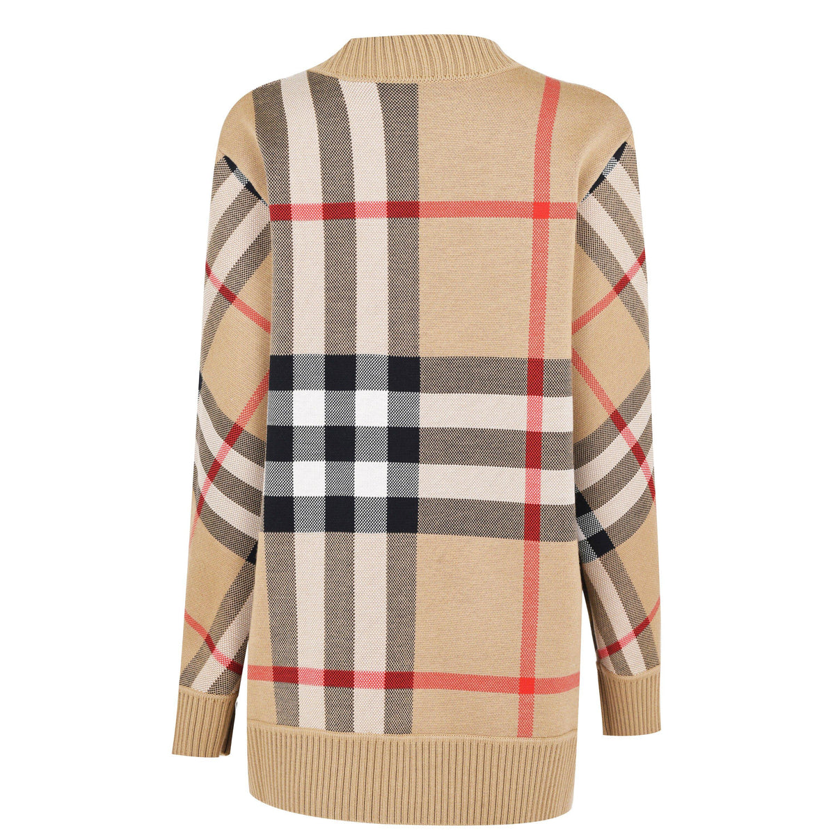 Arch B A7026 - Burberry - Women's Check Wool Caragh Cardigan - 8